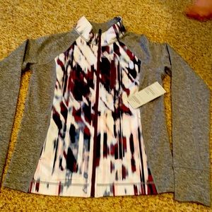 Gray and multicolor performance jacket